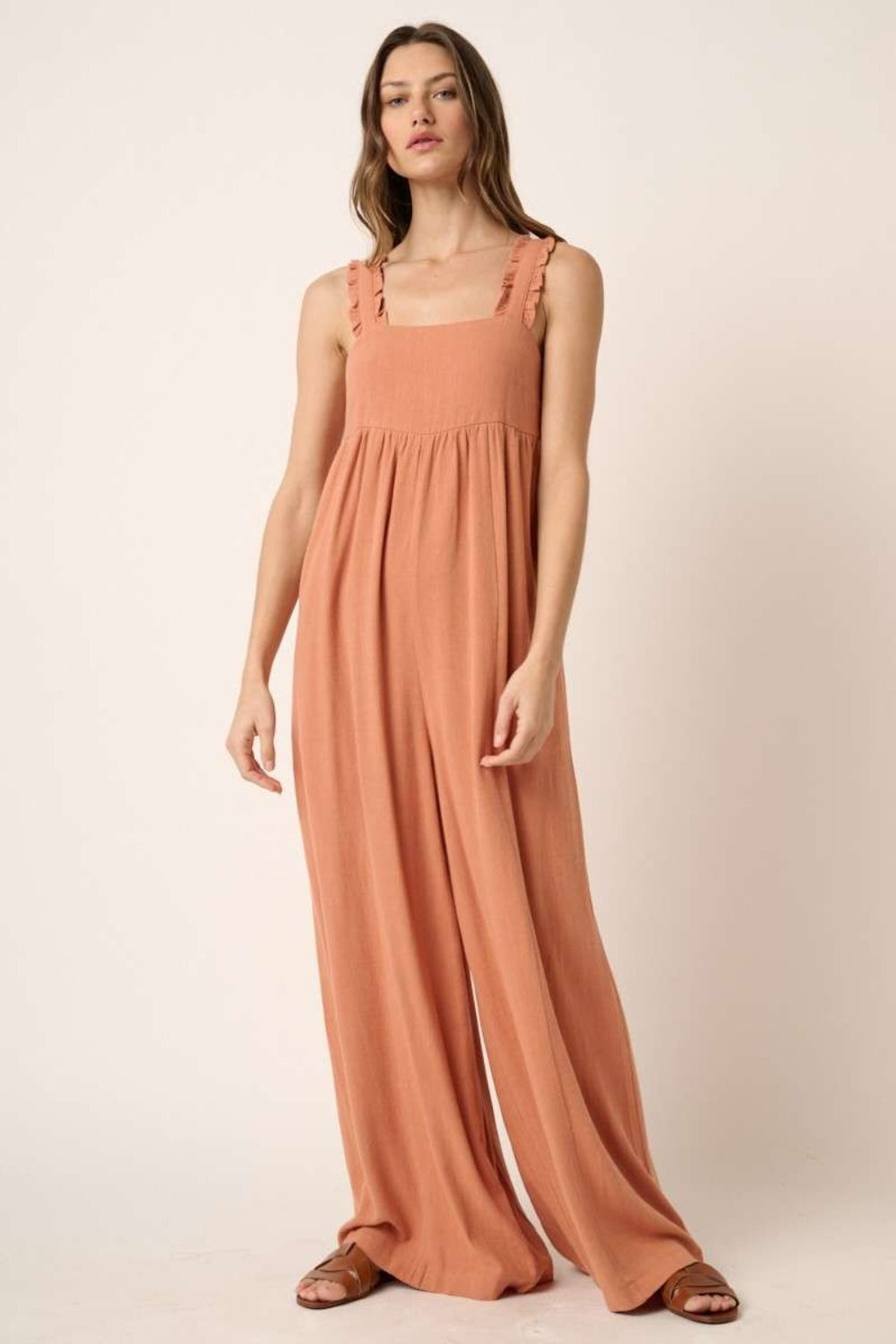 Mittoshop Sleeveless Wide Leg Jumpsuit - ThingsWeUseAndLove 