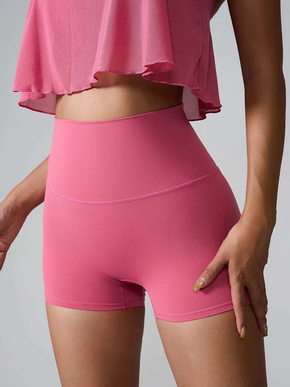 Lyla High Waist Active Shorts - ThingsWeUseAndLove 