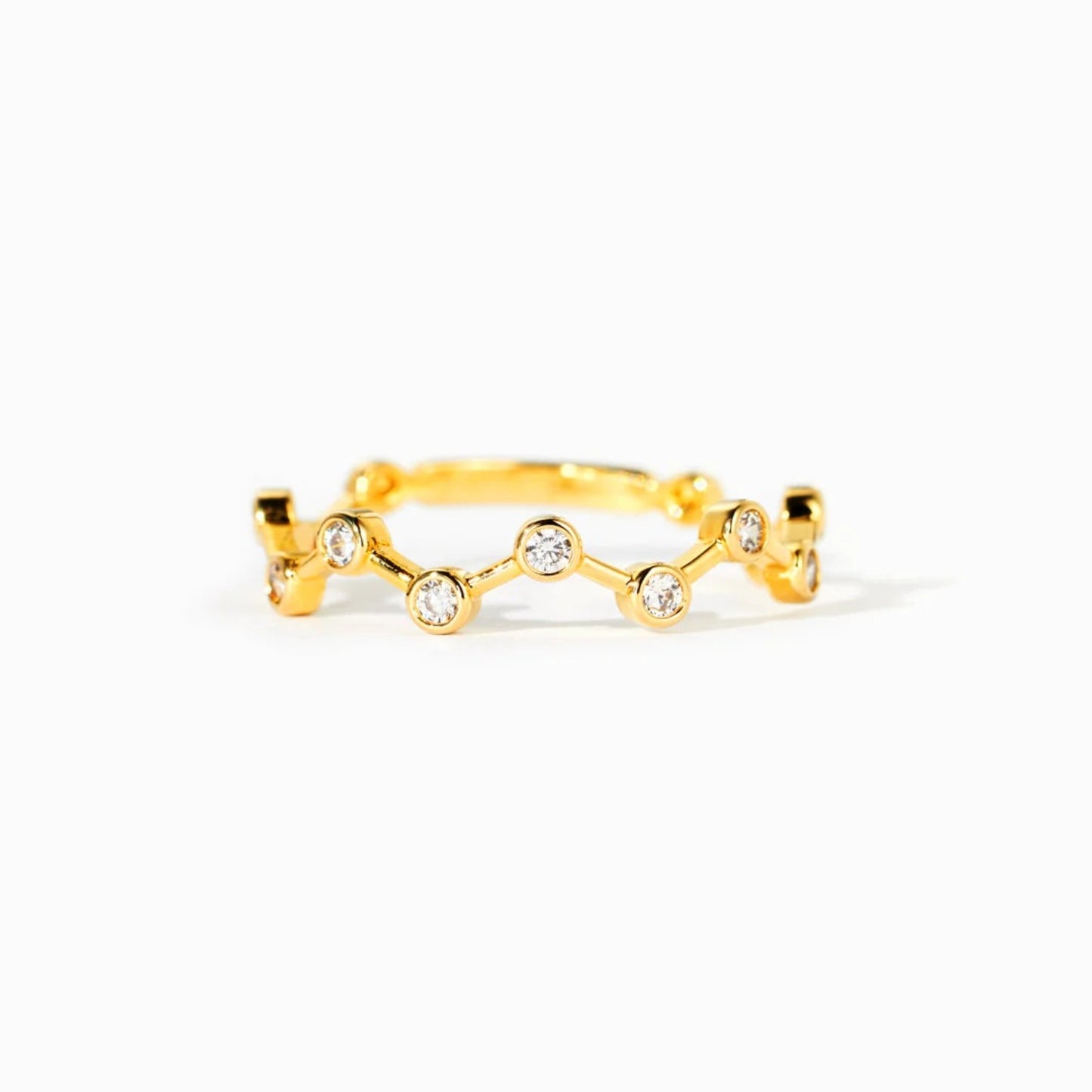 18K Gold-Plated 925 Sterling Silver Zircon Ring - ThingsWeUseAndLove 