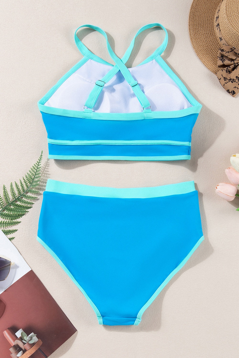 Crisscross Round Neck Two-Piece Swim Set - ThingsWeUseAndLove 