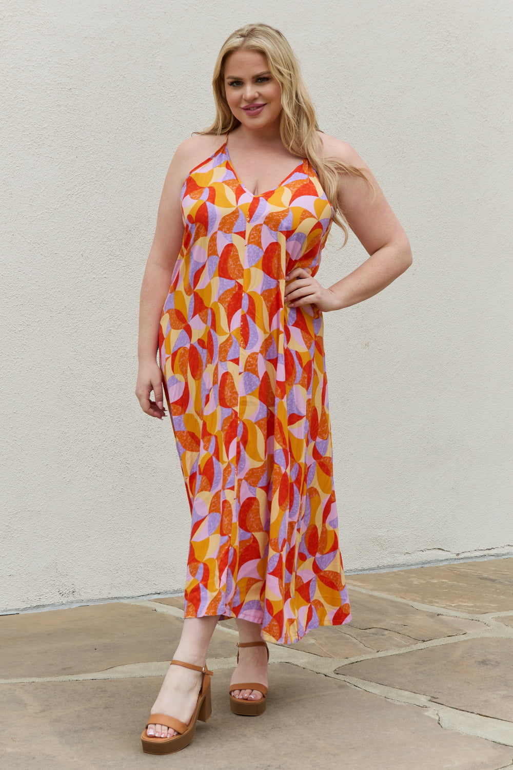 Printed Sleeveless Maxi Dress - ThingsWeUseAndLove 