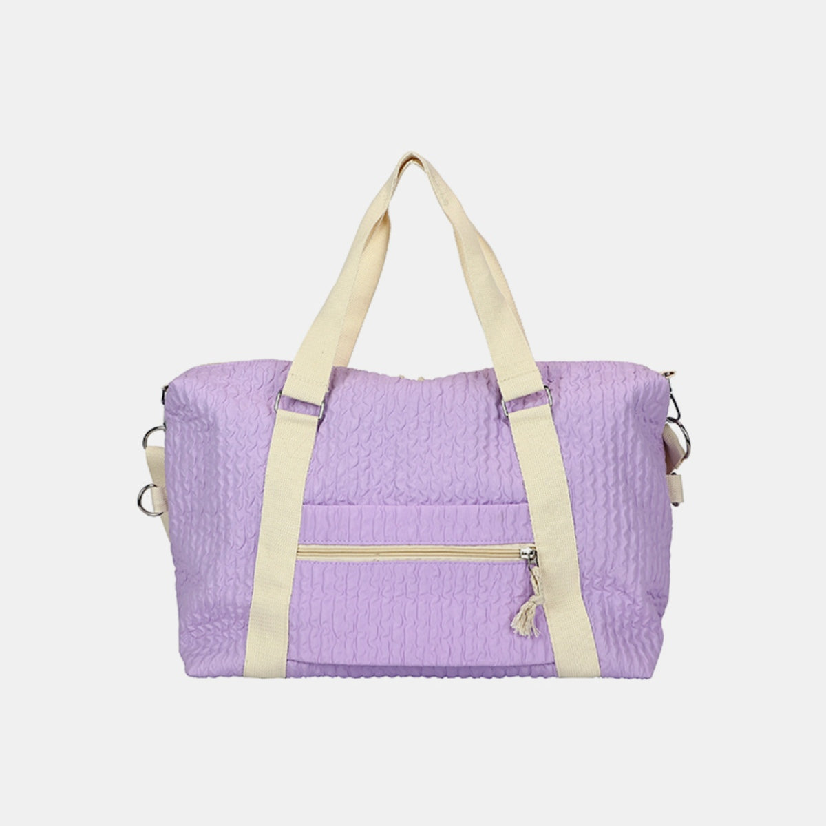 Textured Nylon Travel Bag - ThingsWeUseAndLove 