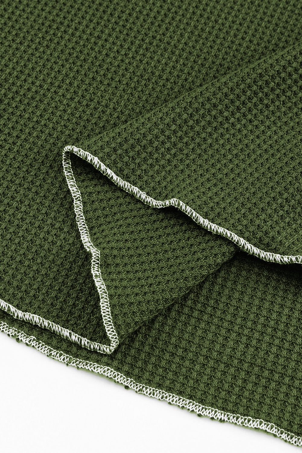 Exposed Seam Textured Pullover Long Sleeve Top - ThingsWeUseAndLove 