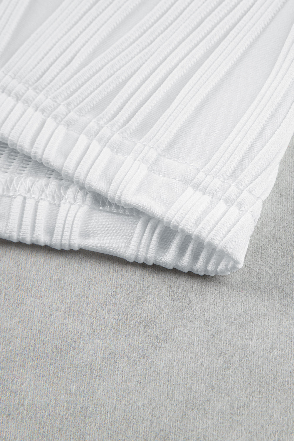 Wavy Textured Cap Sleeve Top - ThingsWeUseAndLove 