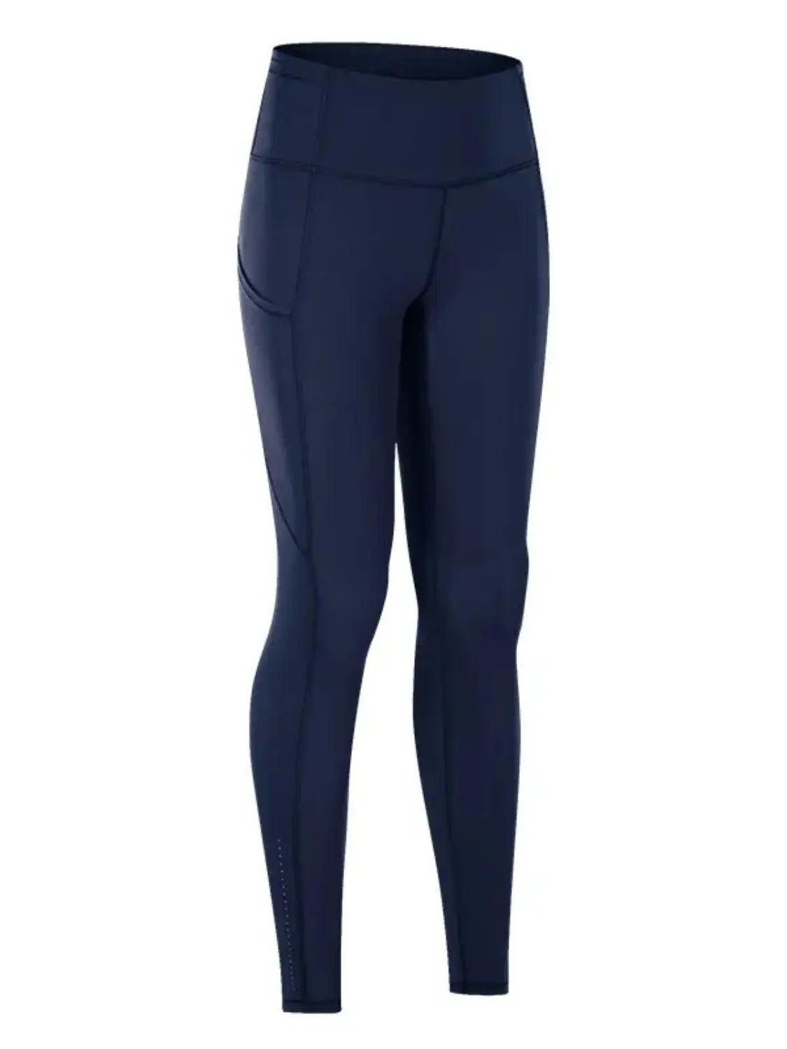 Ainsley Wide Waistband Sports Leggings - ThingsWeUseAndLove Navy-2XL