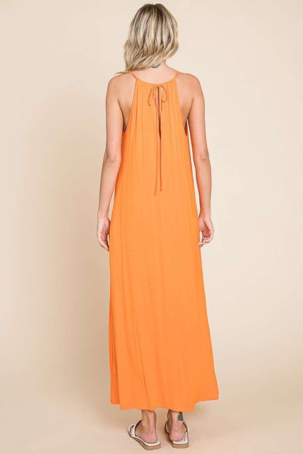 Tie Back Maxi Cami Dress - ThingsWeUseAndLove 