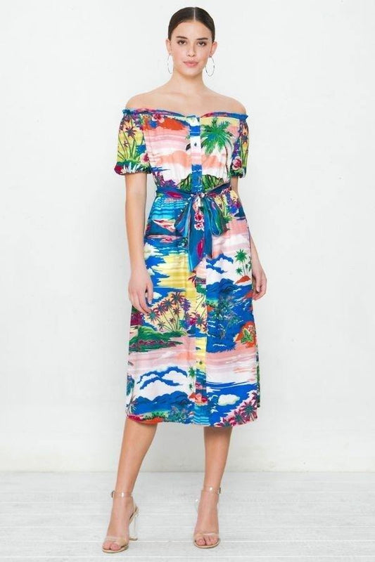 A Printed Woven Dress - ThingsWeUseAndLove 