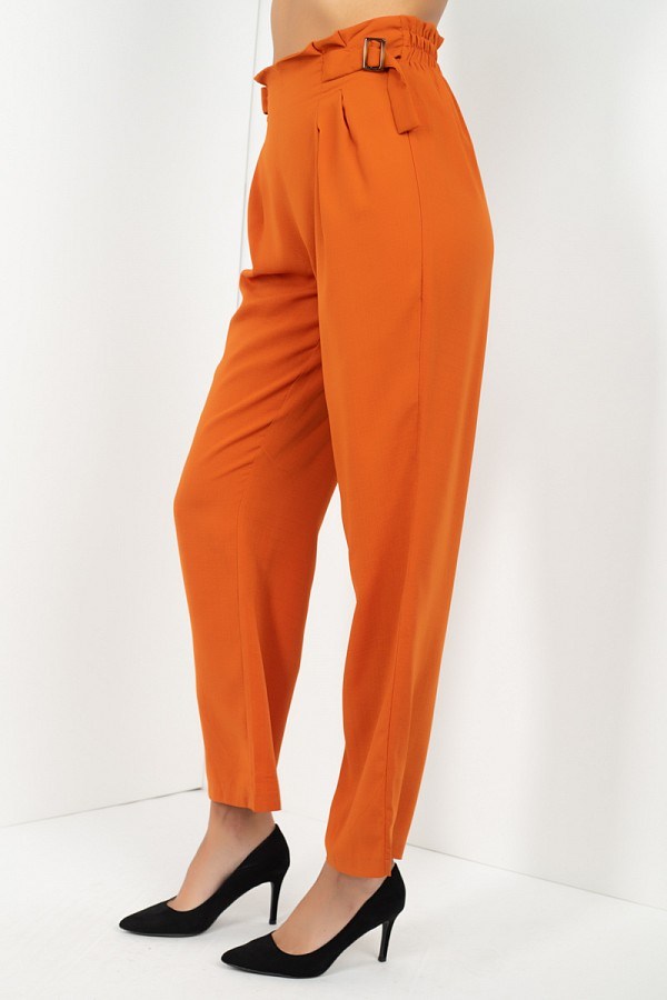 High Waist Paperbag Wide Pants - ThingsWeUseAndLove 