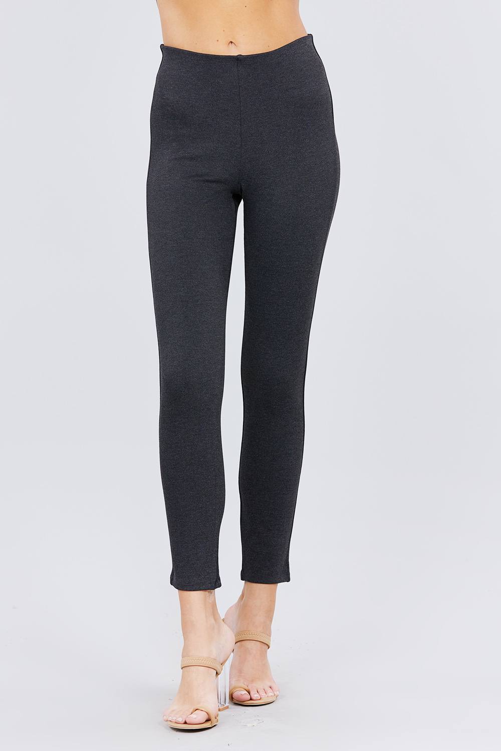 Waist Elastic Band Ponte Pants - ThingsWeUseAndLove 