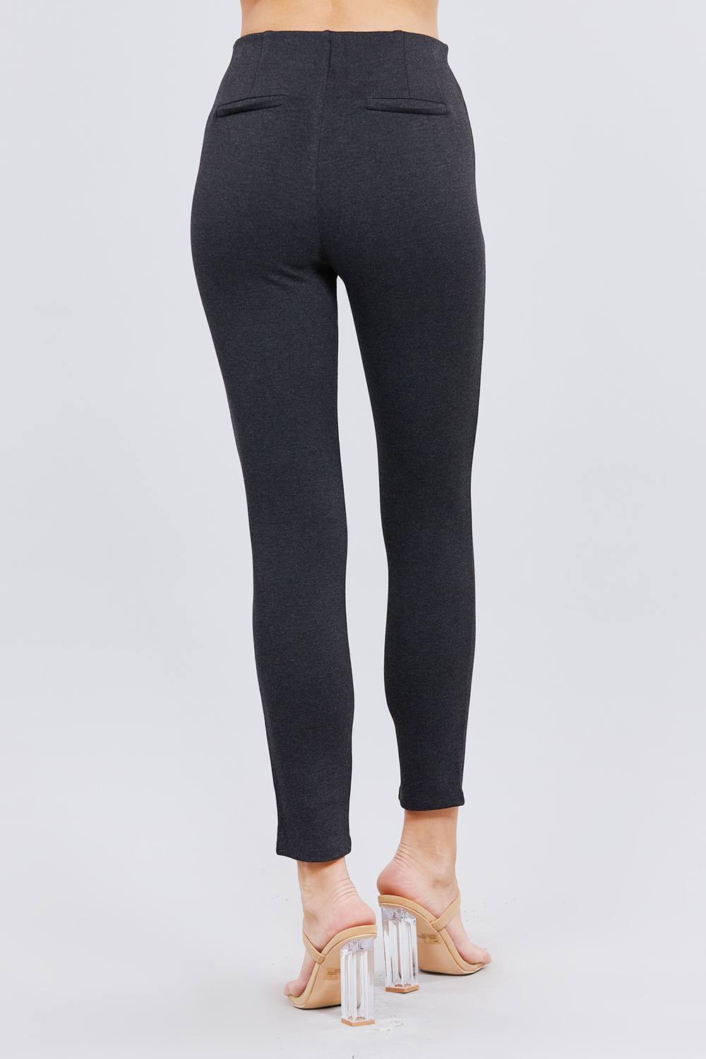 Waist Elastic Band Ponte Pants - ThingsWeUseAndLove 