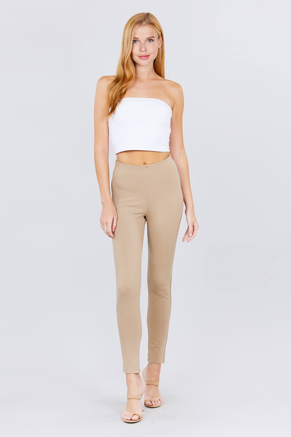 Waist Elastic Band Ponte Pants - ThingsWeUseAndLove 