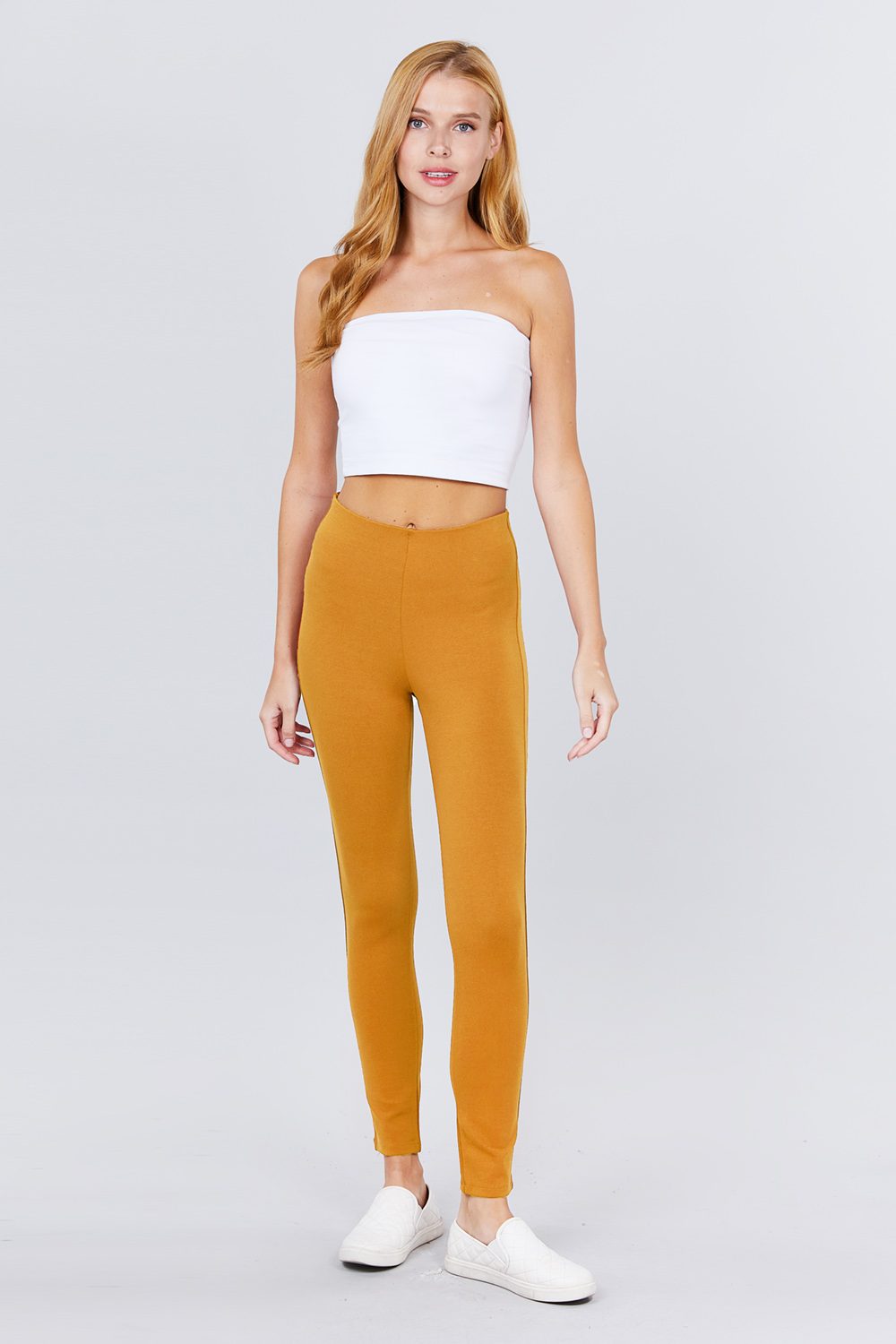 Waist Elastic Band Ponte Pants - ThingsWeUseAndLove 