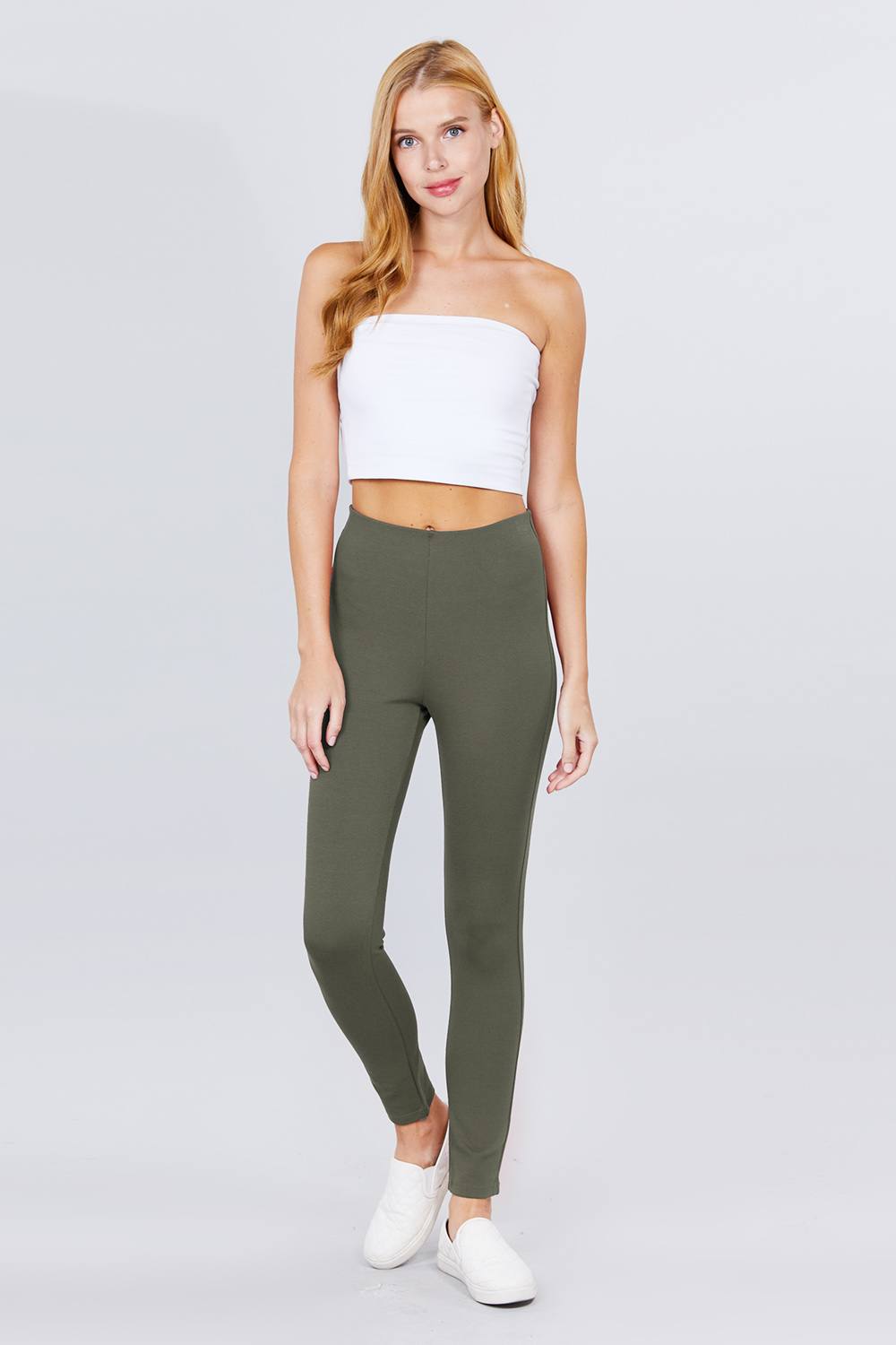 Waist Elastic Band Ponte Pants - ThingsWeUseAndLove 