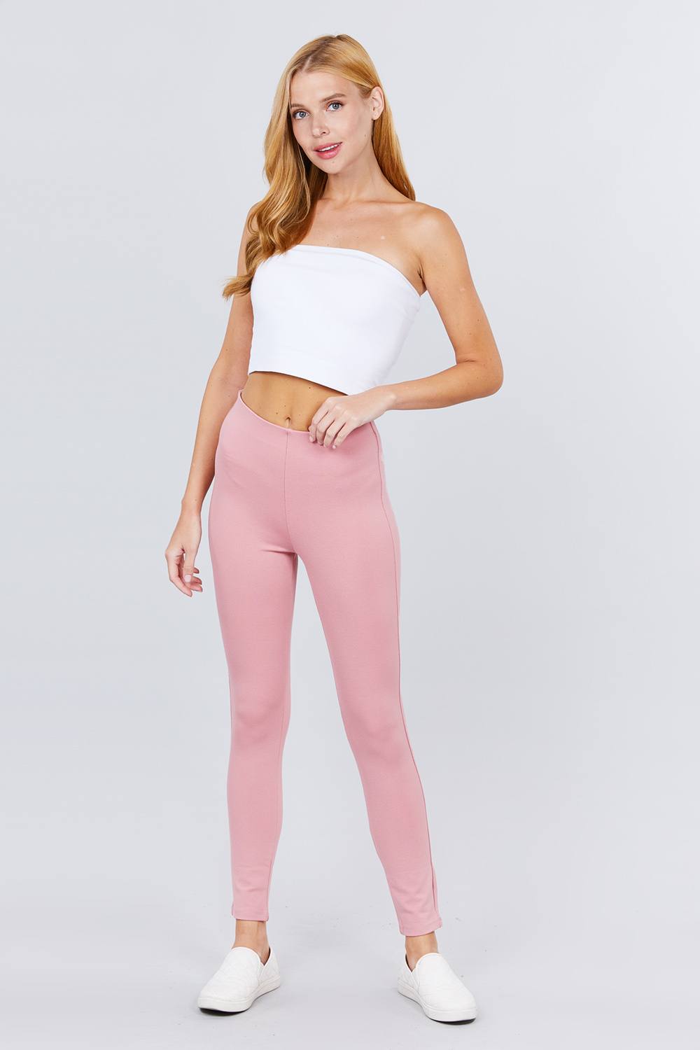 Waist Elastic Band Ponte Pants - ThingsWeUseAndLove 