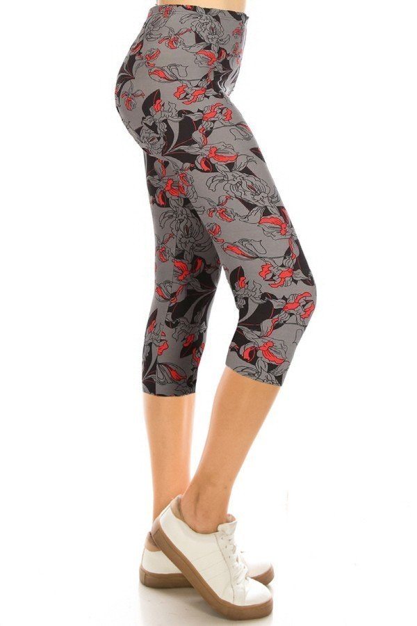 Print Capri Leggings - ThingsWeUseAndLove 