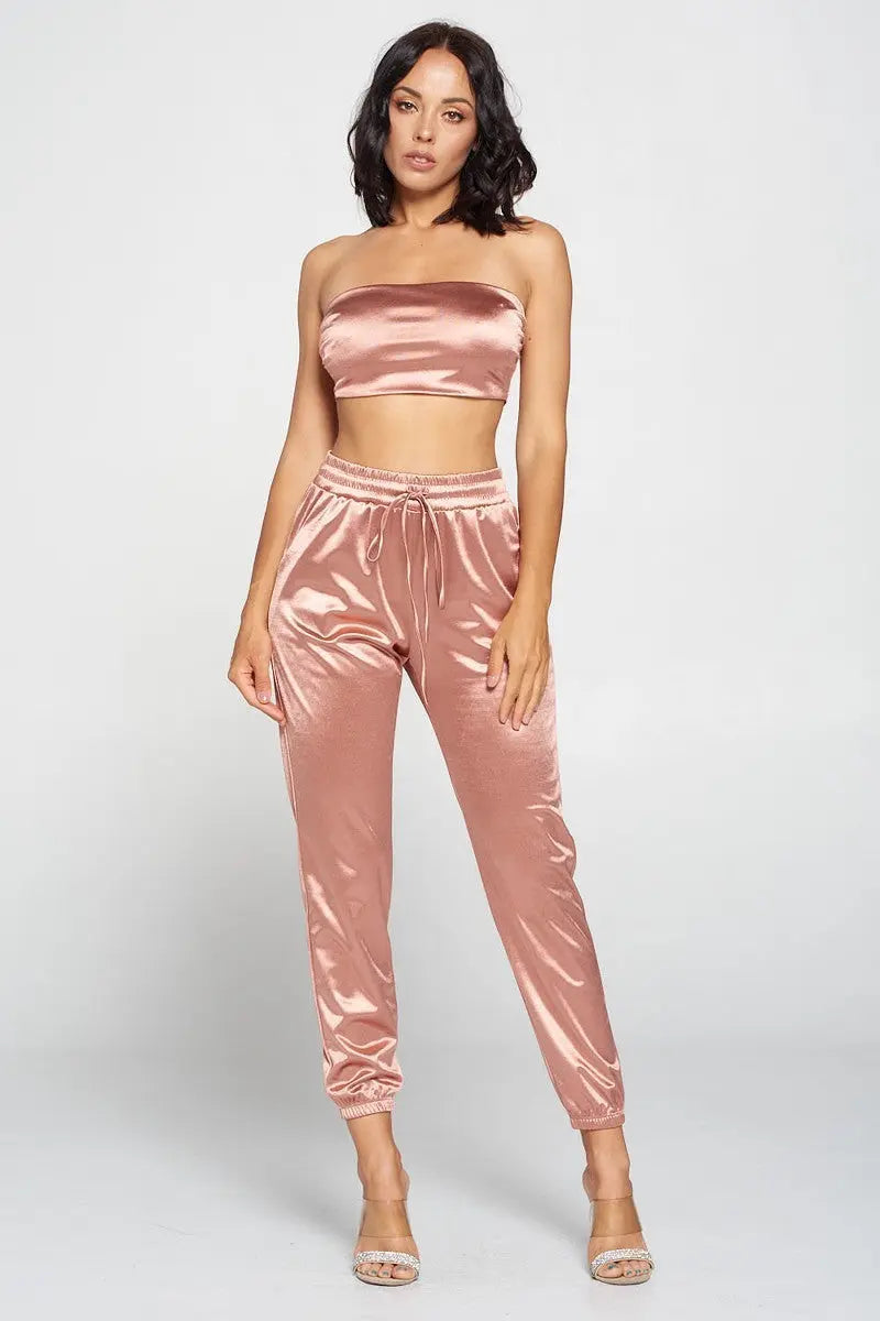 Tube Top Pant Set - ThingsWeUseAndLove 