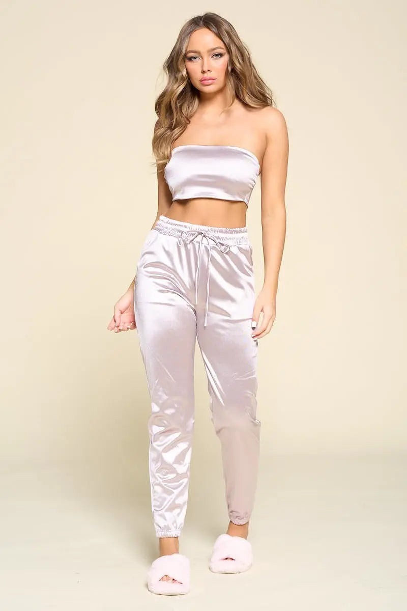 Tube Top Pant Set - ThingsWeUseAndLove 