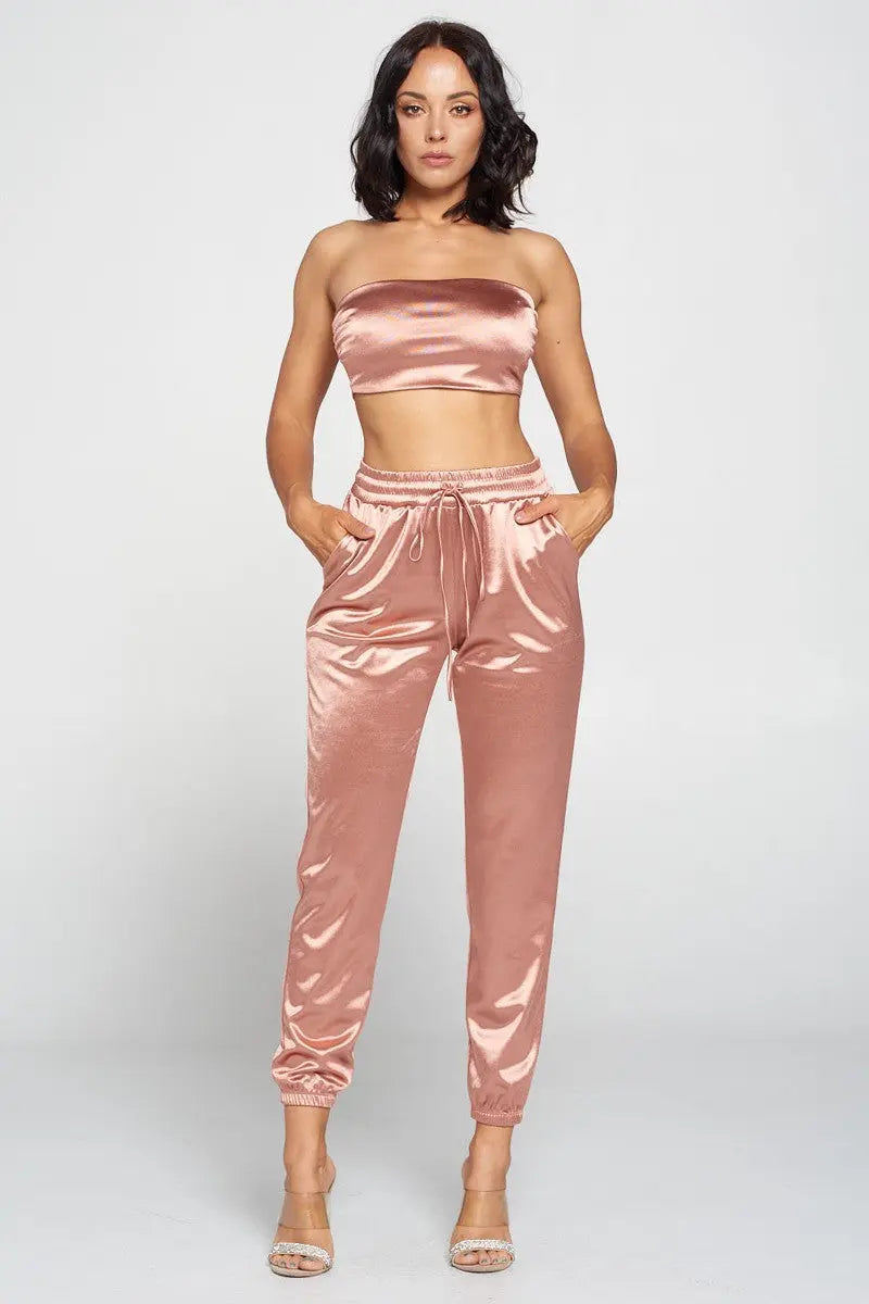 Tube Top Pant Set - ThingsWeUseAndLove 