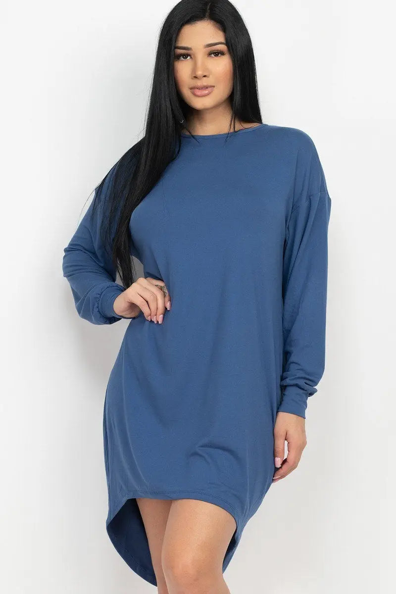 Cozy High Low Dress - ThingsWeUseAndLove 