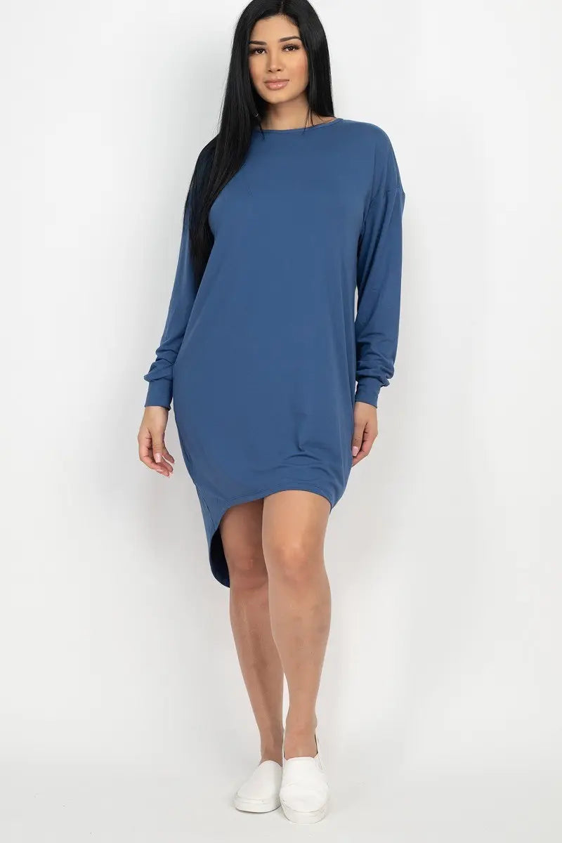 Cozy High Low Dress - ThingsWeUseAndLove 