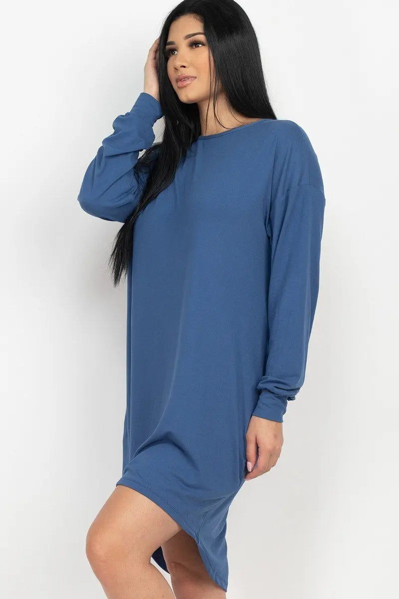 Cozy High Low Dress - ThingsWeUseAndLove 