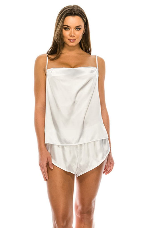 Satin Pj Short Set - ThingsWeUseAndLove 