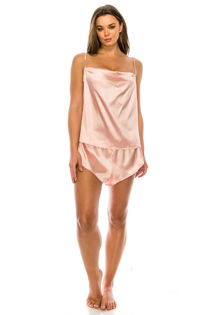 Satin Pj Short Set - ThingsWeUseAndLove 
