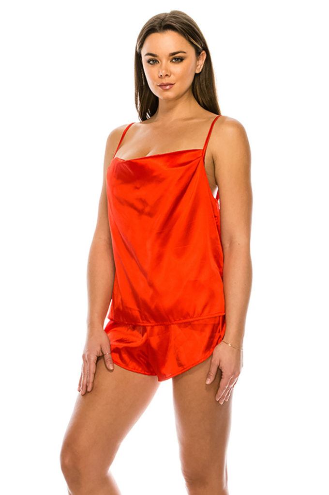 Satin Pj Short Set - ThingsWeUseAndLove 