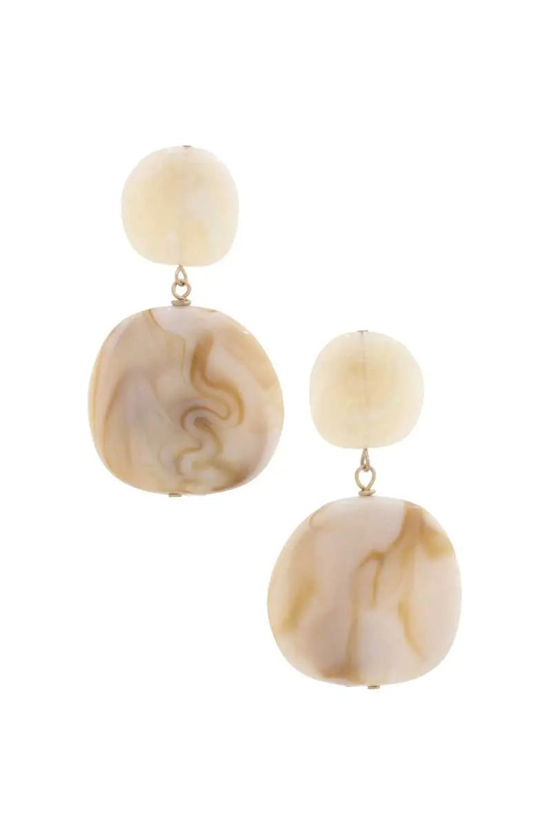 Acetate Resin Double Circle Earring - ThingsWeUseAndLove 