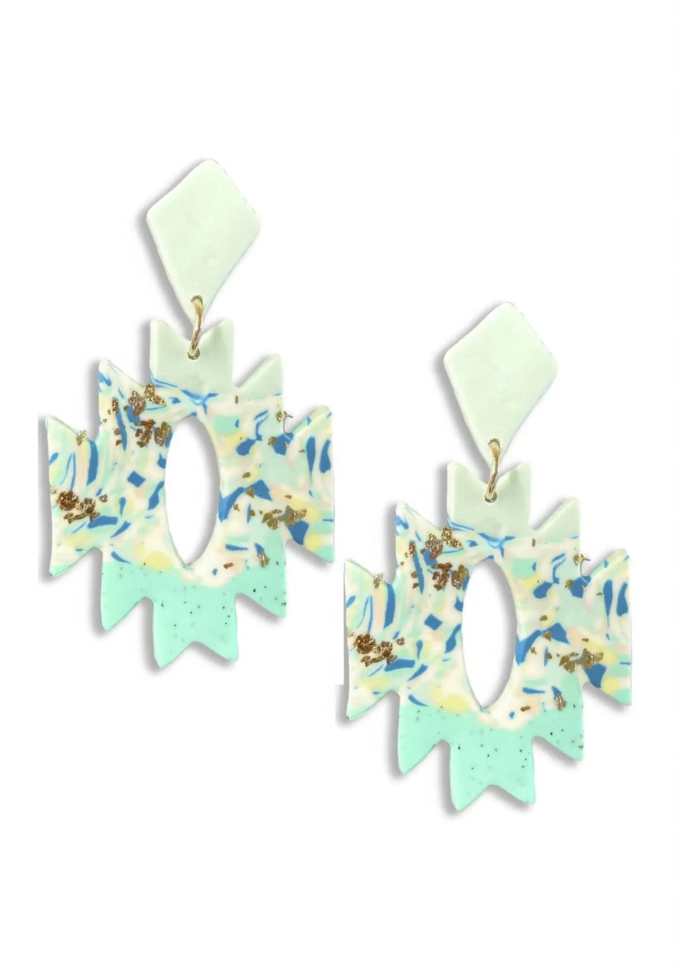 Rodeo western aztec shape dangle earring - ThingsWeUseAndLove 