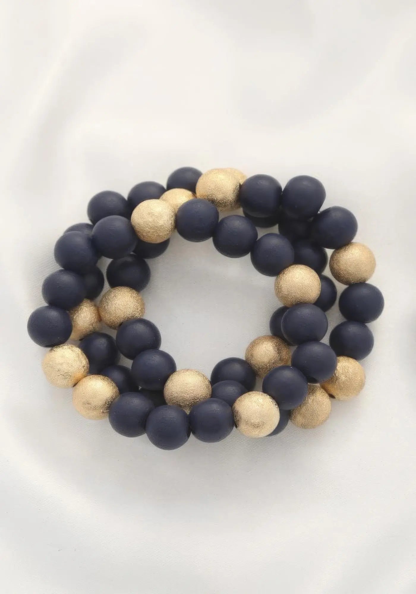 Metal Wood Bead Bracelet - ThingsWeUseAndLove 