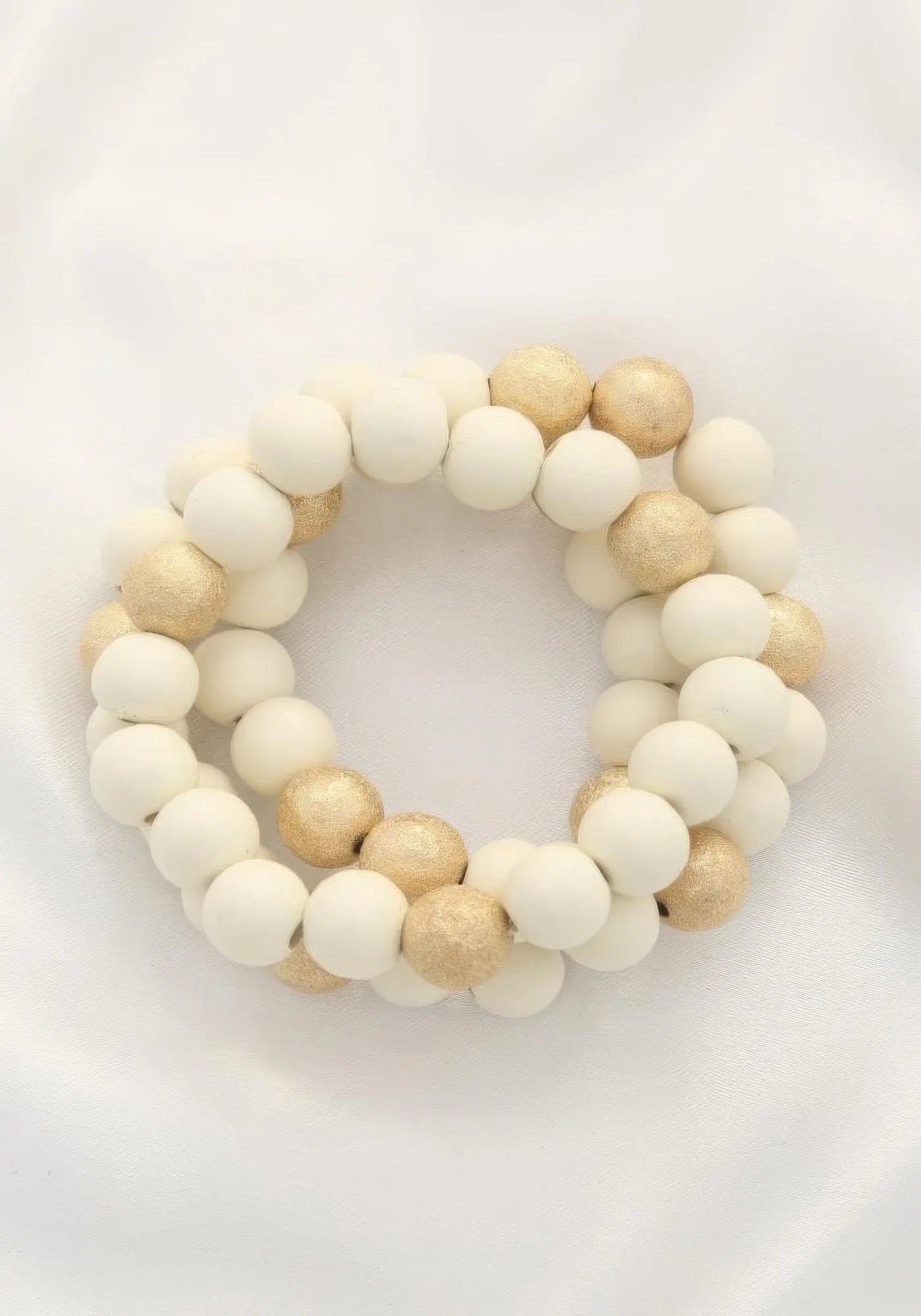 Metal Wood Bead Bracelet - ThingsWeUseAndLove 