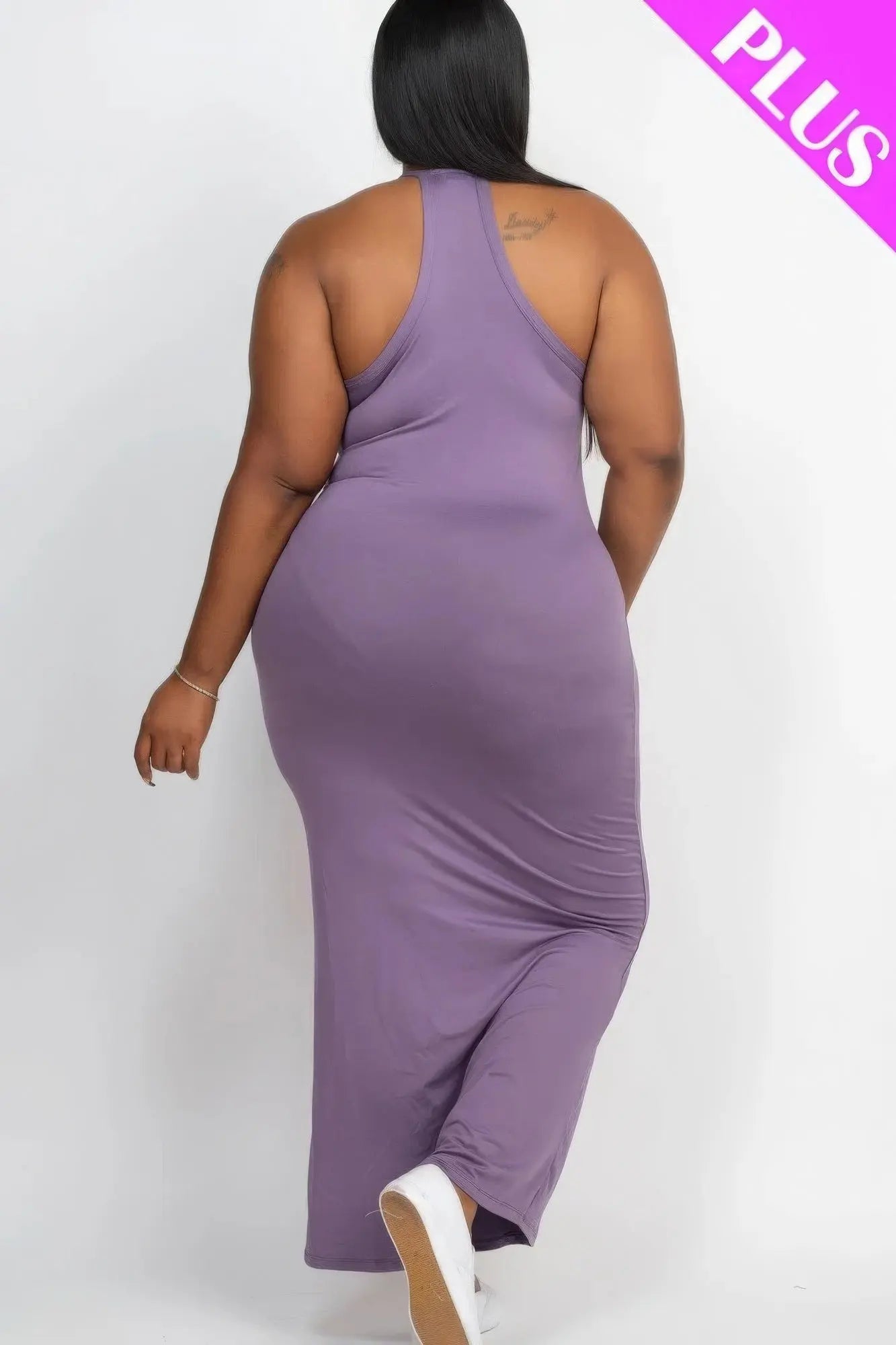 Plus Racer Back Maxi Dress - ThingsWeUseAndLove 