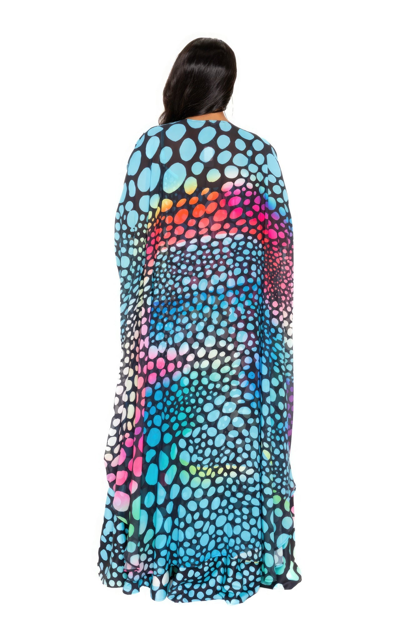 Dot Robe With Wrist Band - ThingsWeUseAndLove 