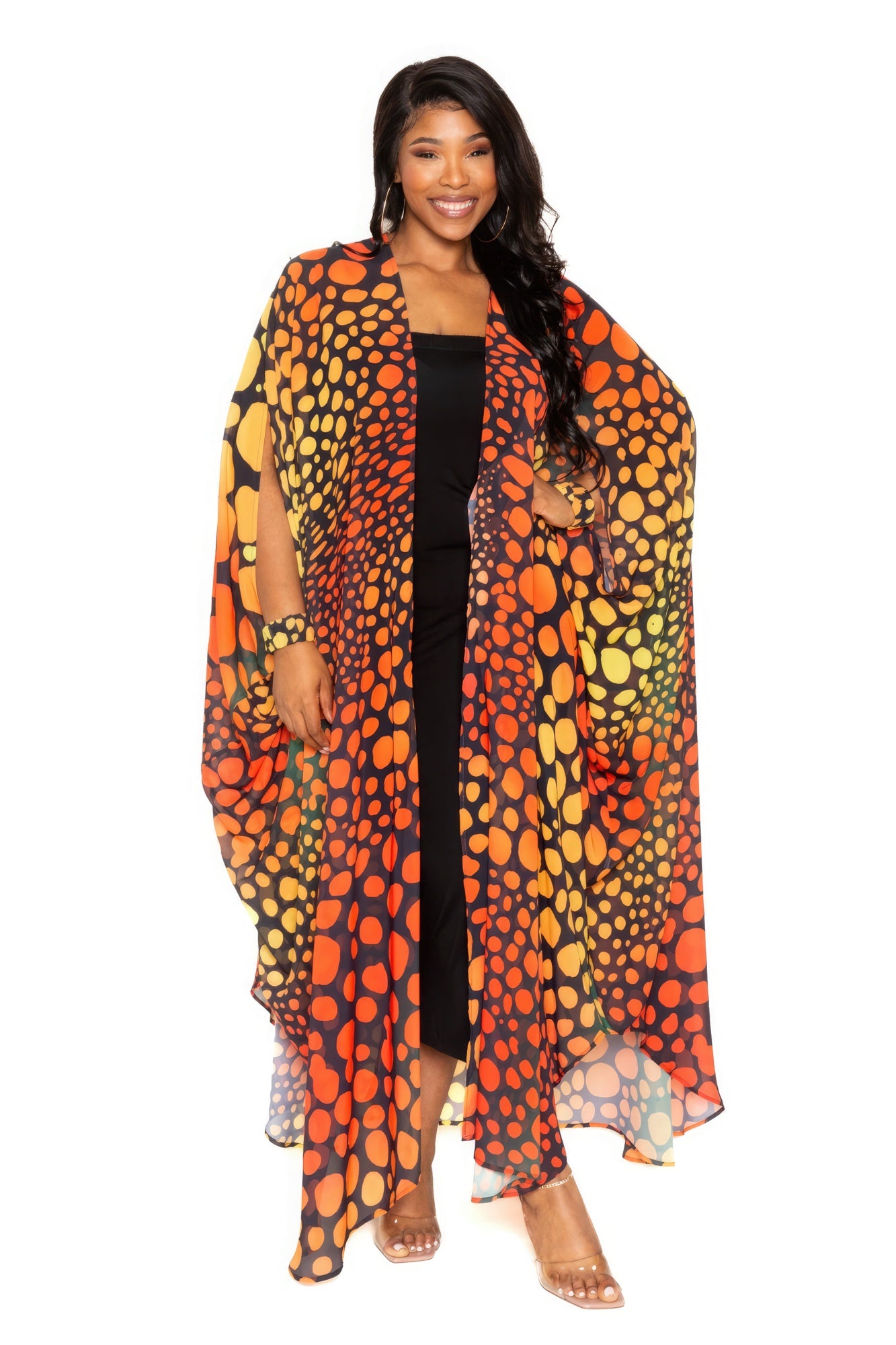 Dot Robe With Wrist Band - ThingsWeUseAndLove 