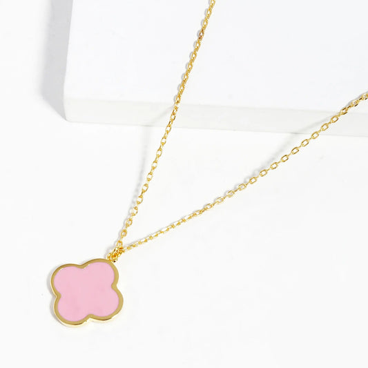 Gold Dipped Flower Pendant Necklace - ThingsWeUseAndLove 