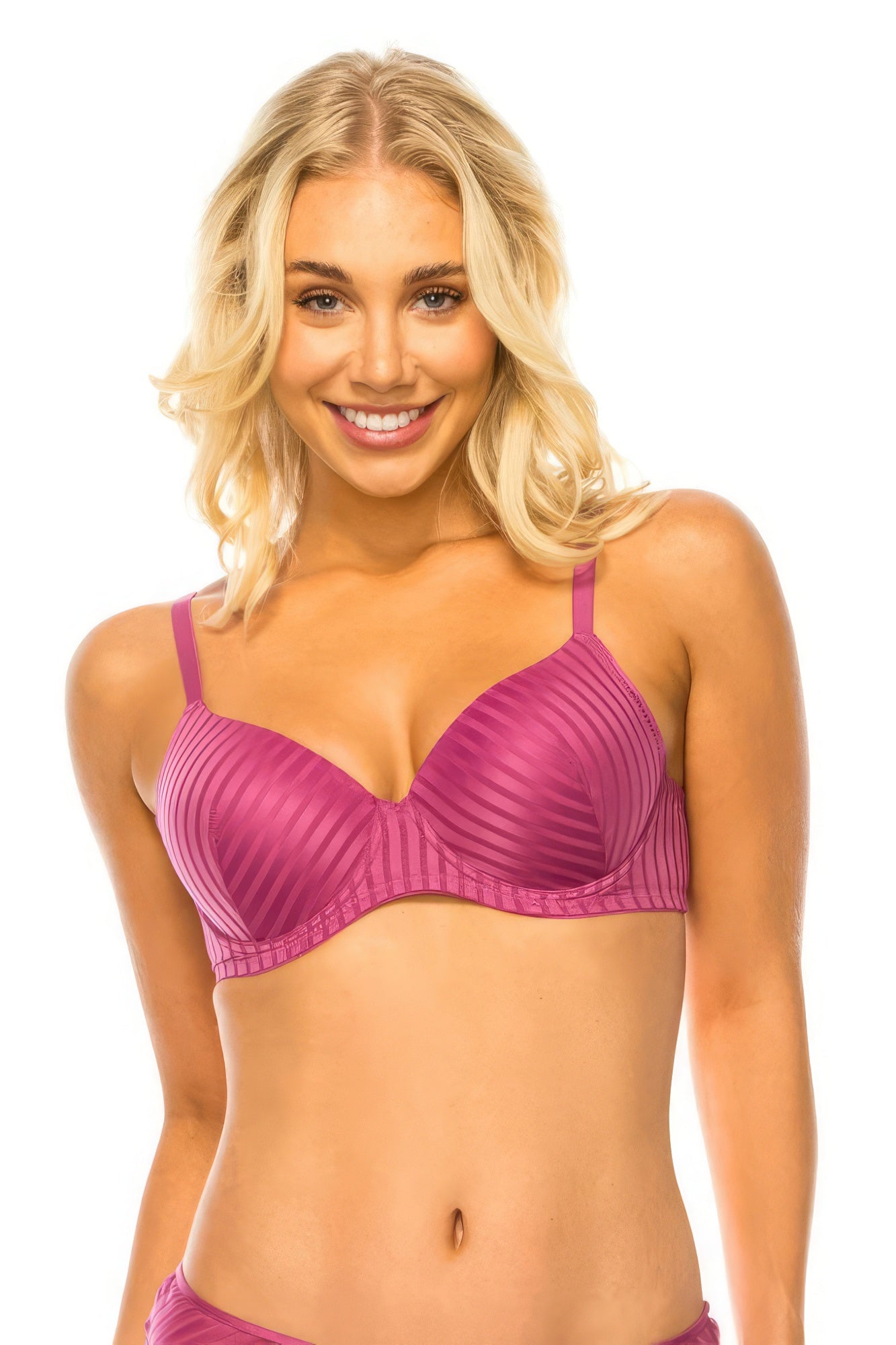 Stripe Lace Bra - ThingsWeUseAndLove 