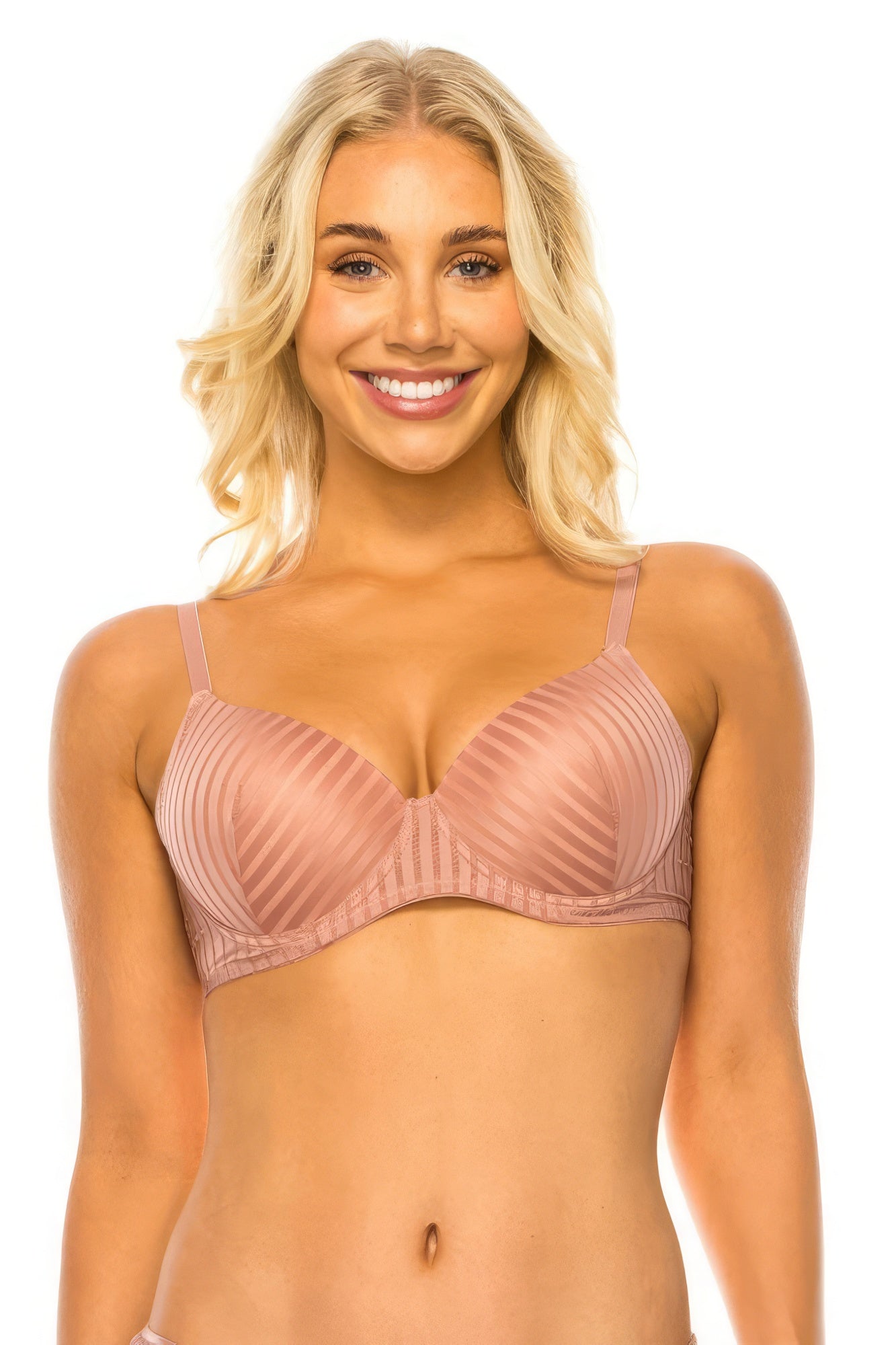 Stripe Lace Bra - ThingsWeUseAndLove 