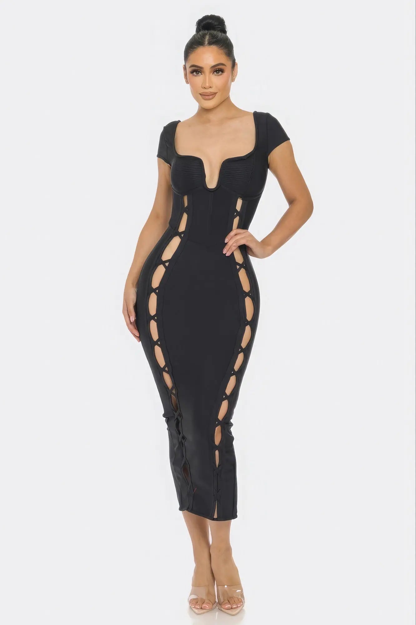 Bandage Midi Dress - ThingsWeUseAndLove 