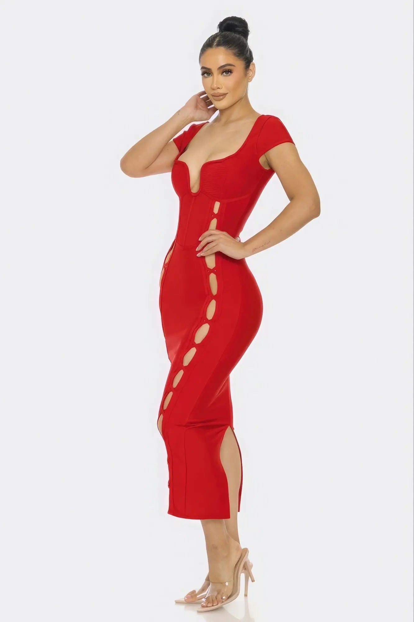 Bandage Midi Dress - ThingsWeUseAndLove 