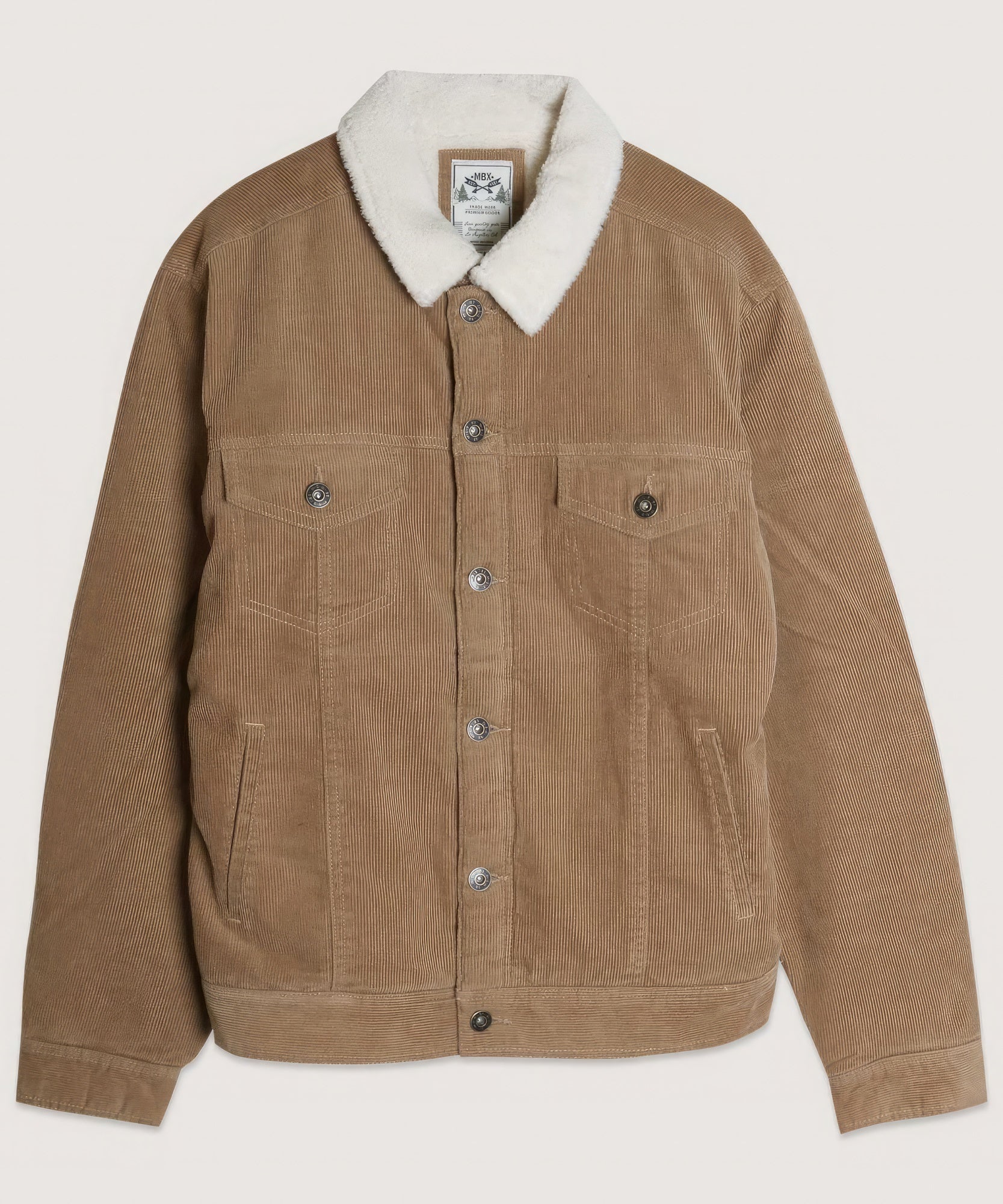 Casual Corduroy Lined Trucker Jacket - ThingsWeUseAndLove 