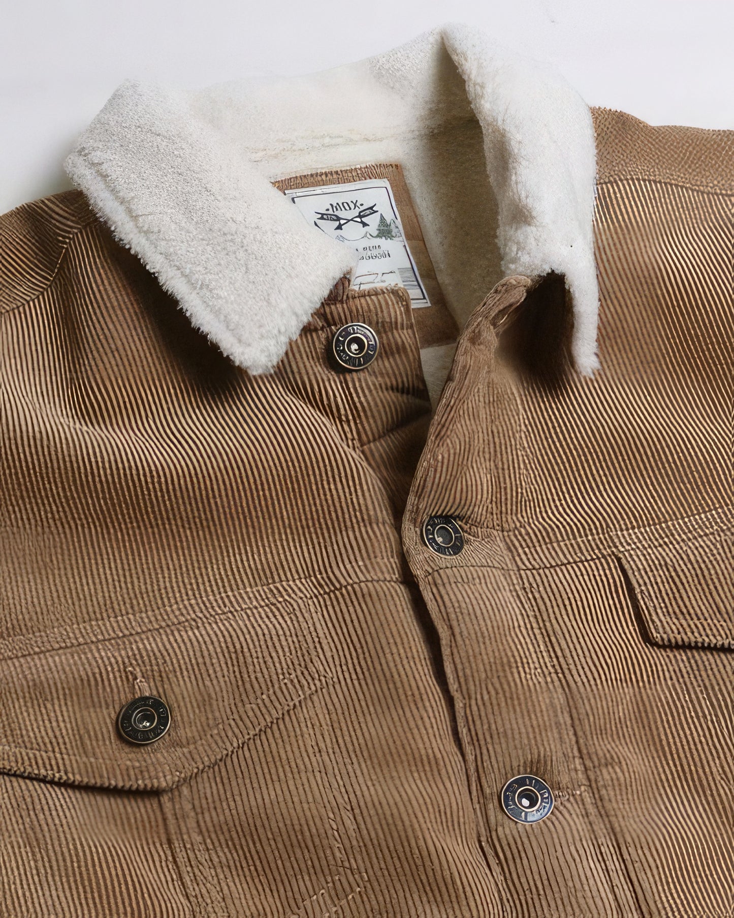 Casual Corduroy Lined Trucker Jacket - ThingsWeUseAndLove 