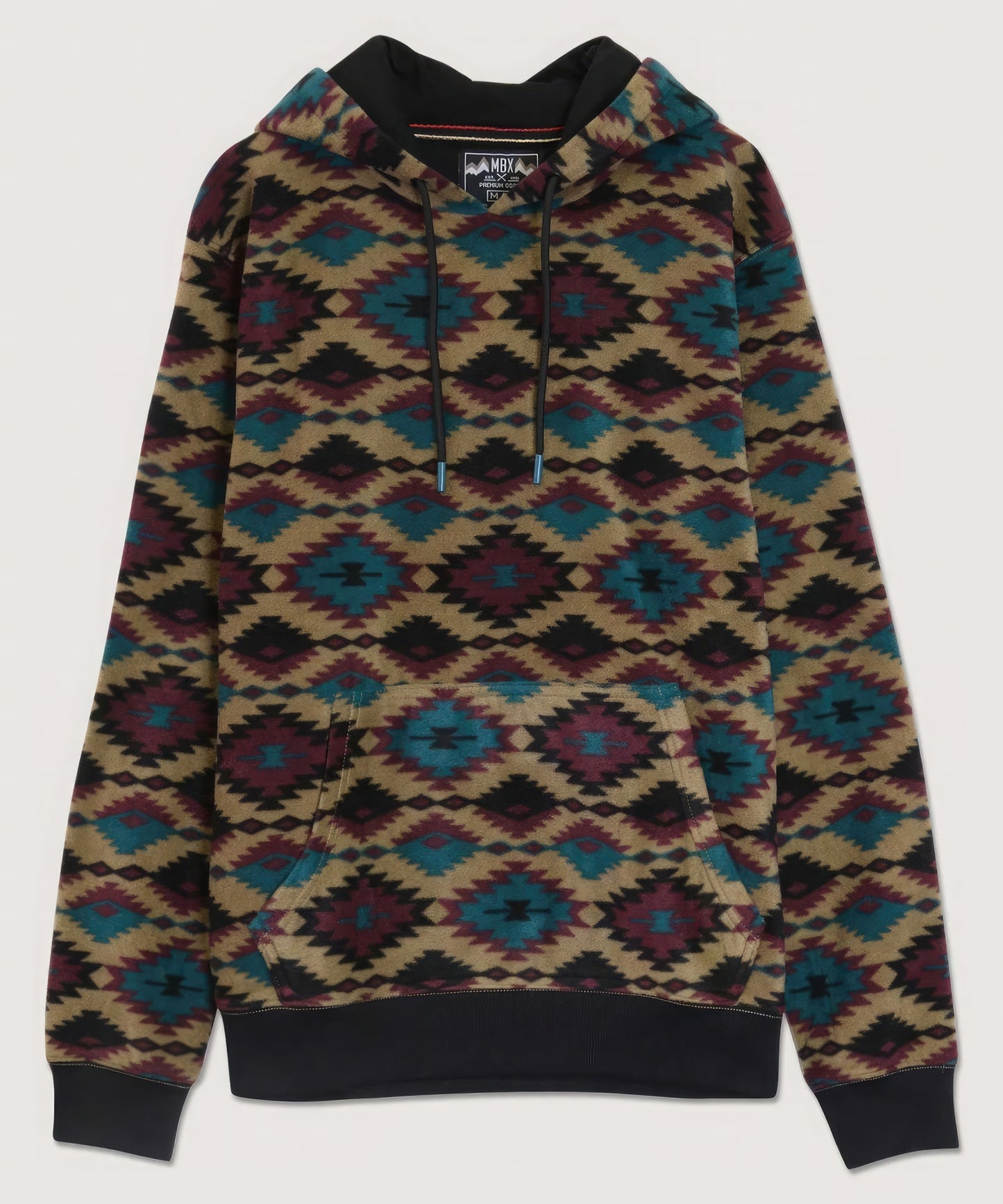 Aztec Diamond Print Hoodie - ThingsWeUseAndLove 