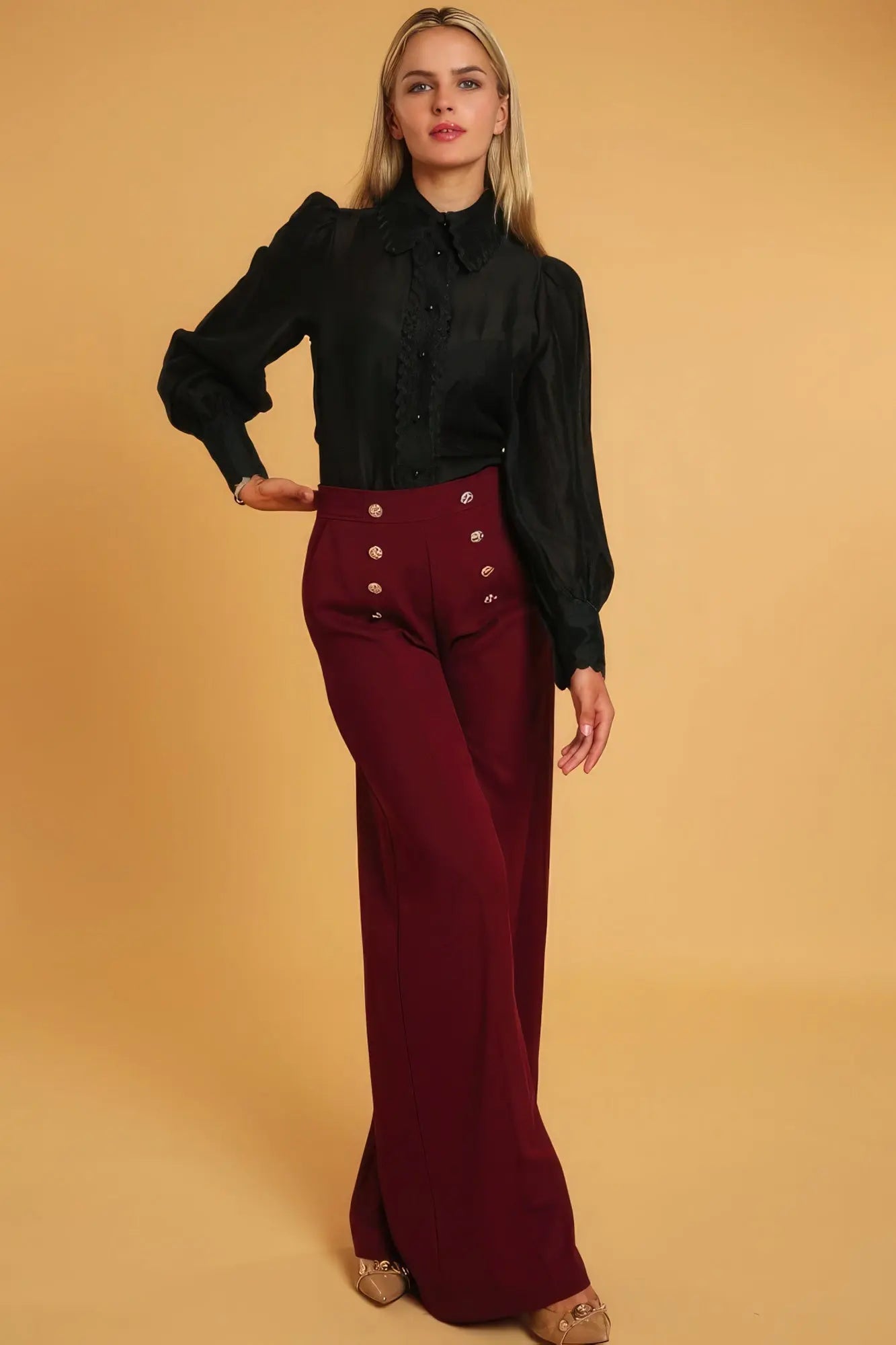 High Waisted Dressy Pants - ThingsWeUseAndLove 