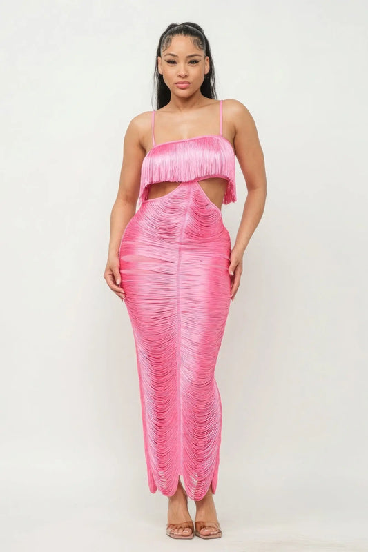 Lux Fringe Maxi Dress - ThingsWeUseAndLove 