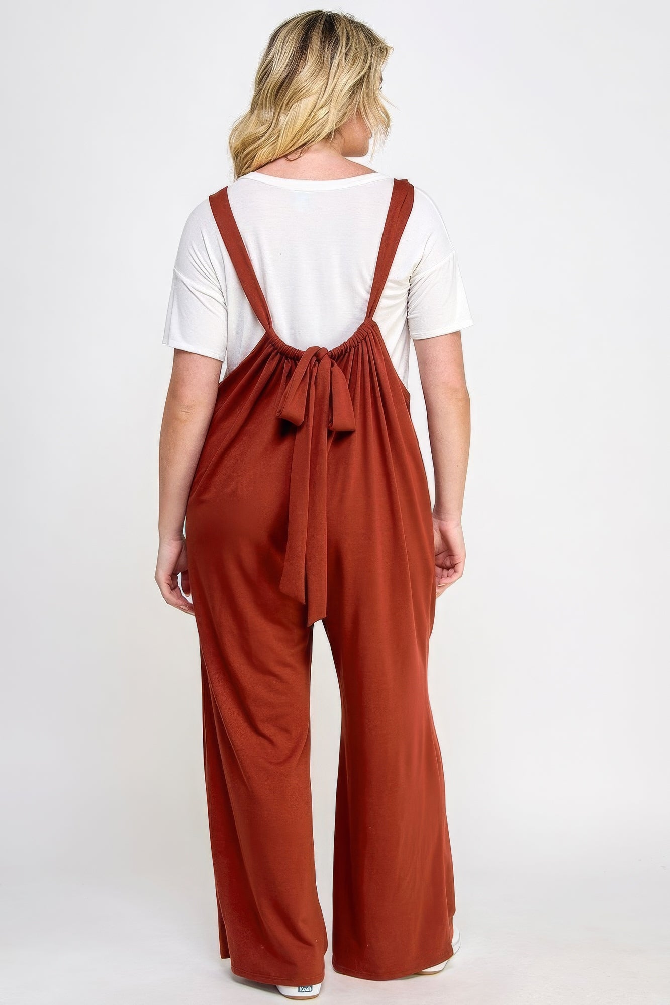 French Terry Wide Leg Jumpsuit Overalls - ThingsWeUseAndLove 