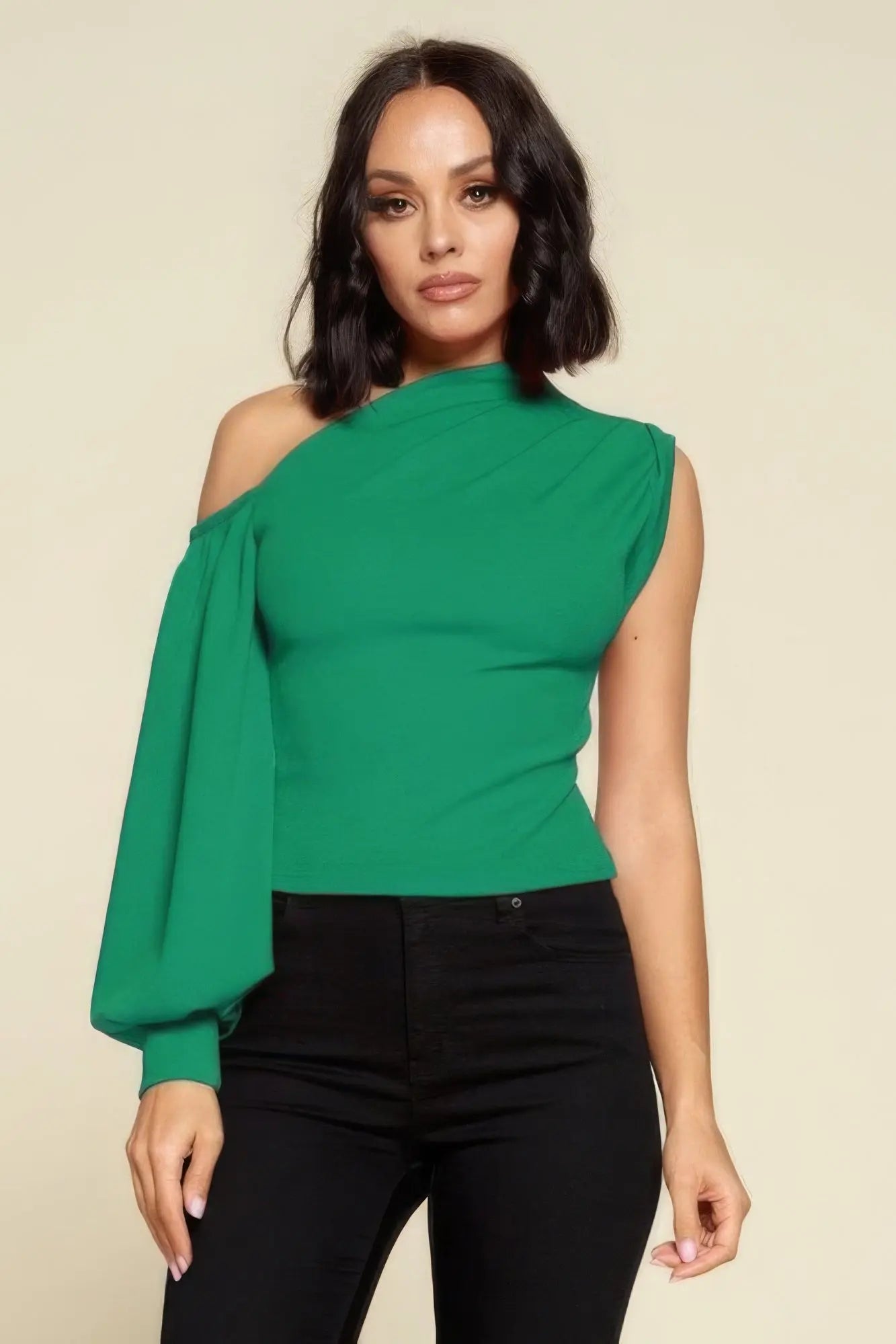 Ladies One-shoulder Top - ThingsWeUseAndLove 