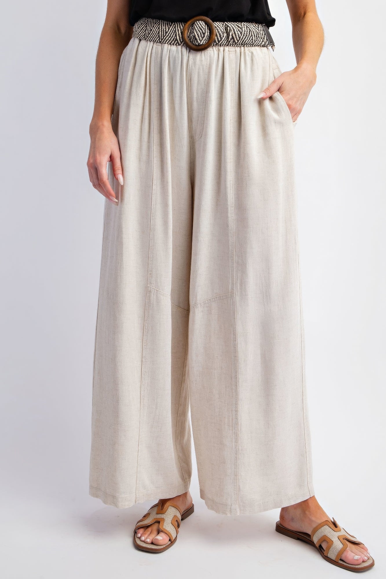 Mineral Washed Linen Pants - ThingsWeUseAndLove 