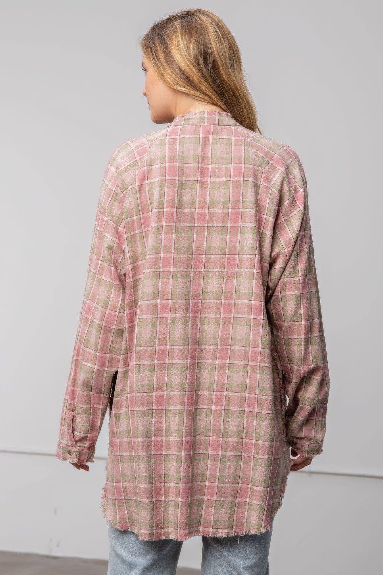 Plaid Cotton Linen Shirt - ThingsWeUseAndLove 