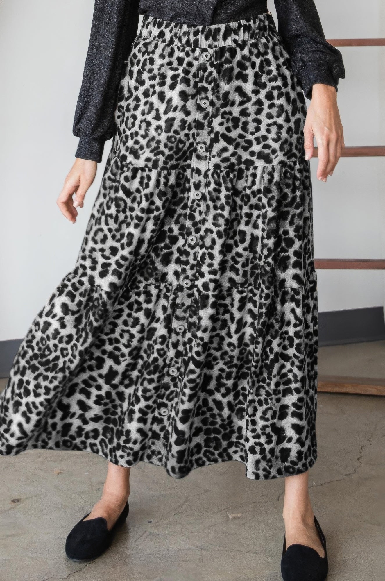 Leopard Maxi Skirt - ThingsWeUseAndLove 